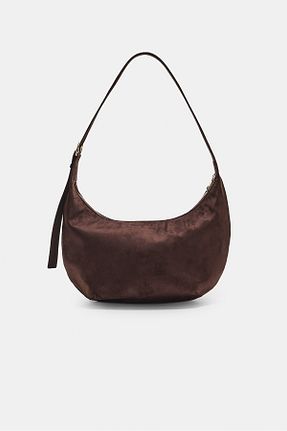 کیف دوشی قهوه ای زنانه پلی استر Stradivarius - کد 941923699