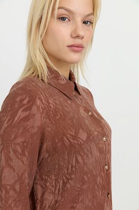 تونیک قهوه ای زنانه رگولار Nihan - کد 942157857