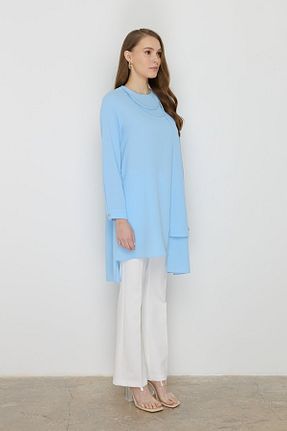 تونیک حجاب رنگی زنانه ویسکون Nihan - کد 942180226
