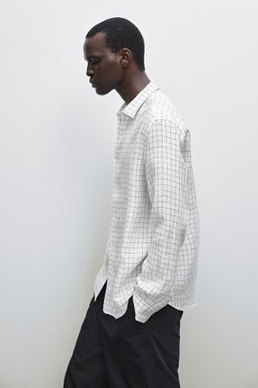 پیراهن سفید مردانه رگولار Massimo Dutti - کد 948350214
