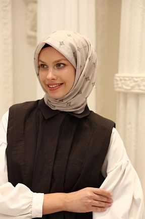 روسری رنگی کرپ ساتن ابریشم Silk Home - کد 941945535