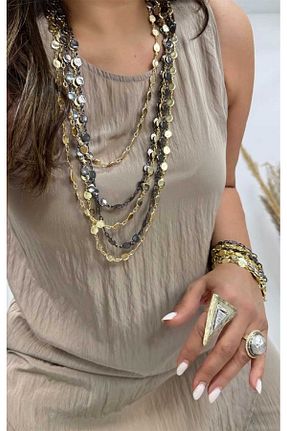 گردنبند جواهر زرد زنانه فلزی BYP Atelier - کد 942197147