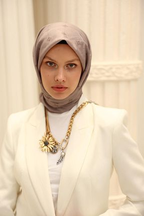 روسری رنگی کرپ ساتن ابریشم Silk Home - کد 941945482