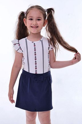 ست بالاتنه و پائین تنه سفید بچه گانه بافتنی ZUZUNGA - کد 942217249