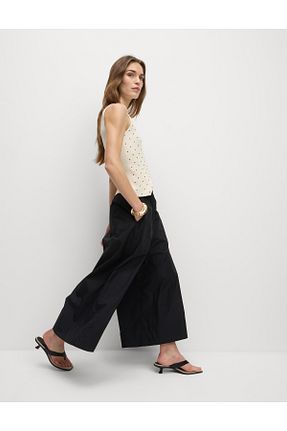 شلوار مشکی زنانه پنبه ای Marks & Spencer - کد 942014005