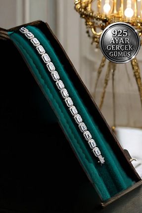 دستبند نقره سفید زنانه 925 عیار Mimodish - کد 942023202