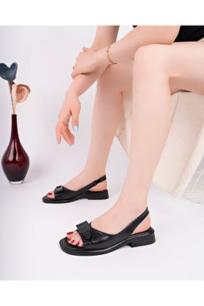صندل مشکی زنانه پاشنه تخت MARSHETTA - کد 942037928