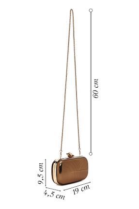 کیف پورتفوی و کلاچ متالیک زنانه چرم مصنوعی Derimod - کد 942122886