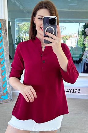 بلوز رنگی زنانه ساده İnce Topuk - کد 942203867
