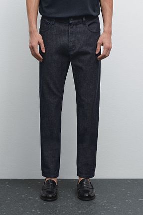 شلوار جین سرمه ای مردانه پاچه لوله تفنگی Massimo Dutti - کد 942232809