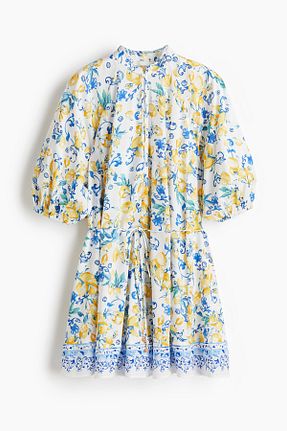 لباس سفید زنانه پنبه ای H&M - کد 942258649