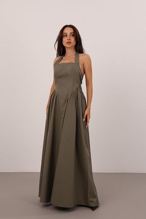 لباس خاکی زنانه بافتنی FACETTE - کد 942257060