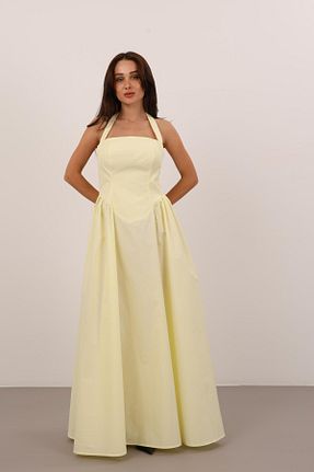 لباس زرد زنانه بافتنی FACETTE - کد 942256811