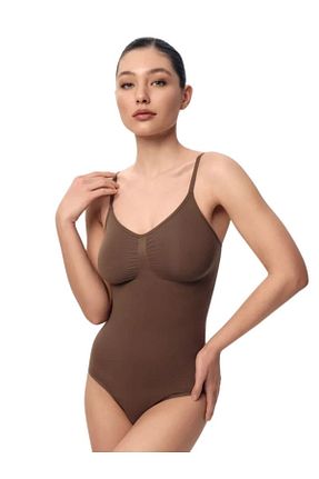 بادی قهوه ای زنانه یقه استخری MİSTİRİK - کد 942261166