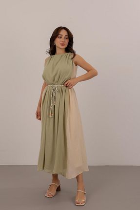 لباس سبز زنانه بافتنی FACETTE - کد 942257561