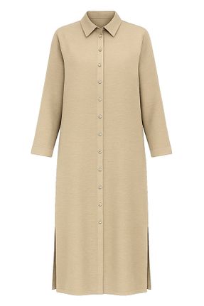 تونیک بژ زنانه بافتنی Mizalle - کد 942299747
