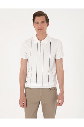 پولوشرت سفید مردانه تریکو Pierre Cardin - کد 942302130