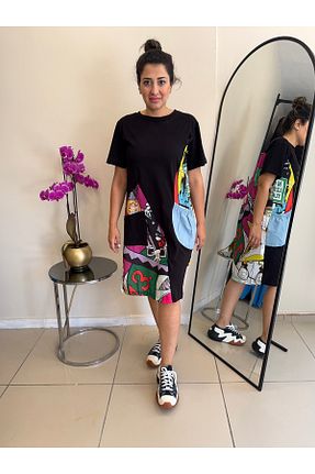 لباس مشکی زنانه بافت Arzu Yıldırım Butik - کد 942306067