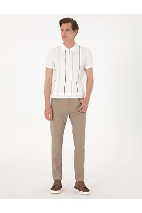 شلوار جین طوسی مردانه پاچه تنگ Pierre Cardin - کد 942300537