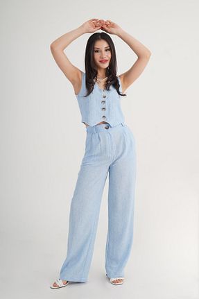 ست بالاتنه و پائین تنه رنگی زنانه بافتنی Hipo Trend - کد 942369955