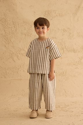 پیراهن رنگی بچه گانه یقه دوچرخه Fahhar Kids - کد 942370020