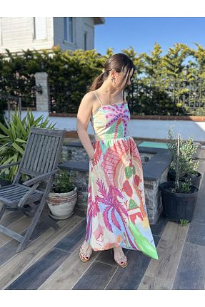 لباس نارنجی زنانه ویسکون FLZTAS - کد 942375781