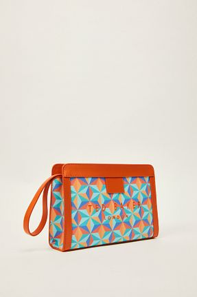 کیف پورتفوی و کلاچ نارنجی زنانه پلی اورتان Ted Baker - کد 920872347
