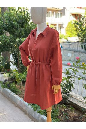لباس نارنجی زنانه %100 پنبه Paseam Atelier - کد 940726196