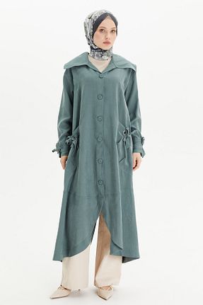 کلاه و ابایا سبز زنانه پنبه ای Setrms - کد 940753063