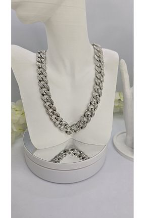 ست استیل طوسی زنانه michelle takı zerafetin yeni adresi - کد 940781322