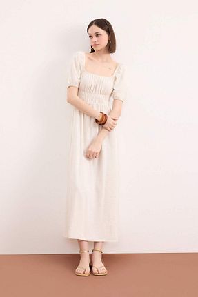 لباس بژ زنانه بافتنی Defacto - کد 940781141