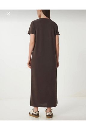 لباس قهوه ای زنانه بافت Neva butik bursa - کد 940788910