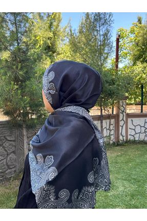 شال مشکی زنانه ابریشم Organic Scarfs - کد 940776232