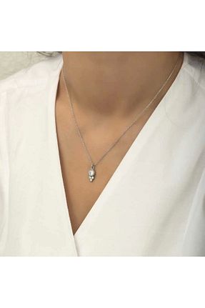 گردنبند نقره رنگی زنانه 925 عیار Gumush - کد 940797695