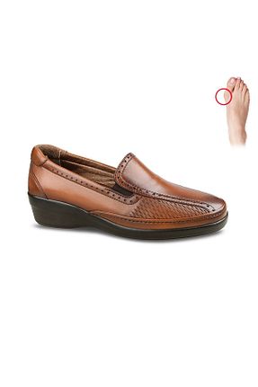کفش کژوال قهوه ای زنانه چرم خالص Ceyo - کد 69248569