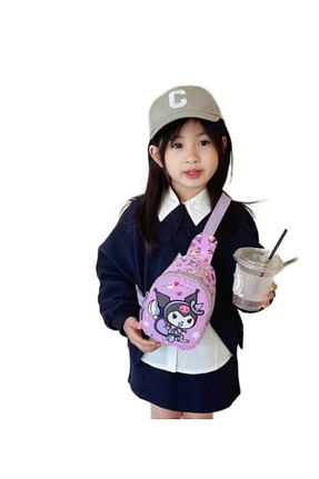 کیف دستی بنفش بچه گانه سایز متوسط SANRIO - کد 928852988