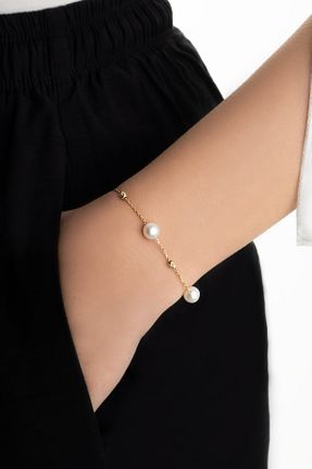 دستبند طلا زرد زنانه 14 عیار So Chic - کد 859843502