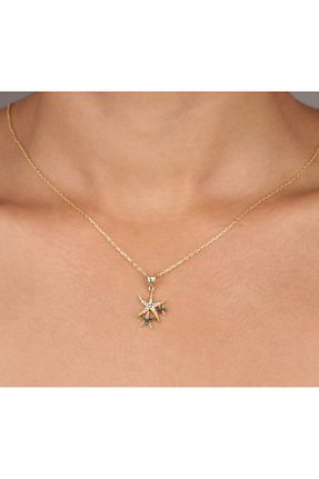 گردنبند نقره طلائی زنانه 925 عیار Tahal Kuyumculuk - کد 345145082