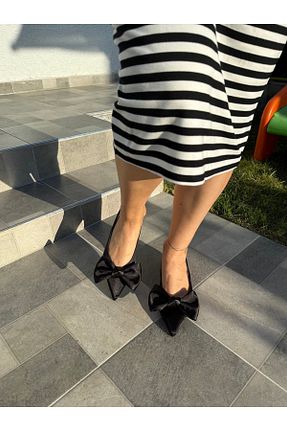 بابت مشکی زنانه پارچه ای BURCU COLLECTİON - کد 940801485