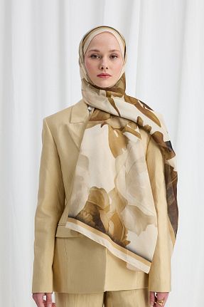 شال رنگی زنانه پنبه ای cs camellia scarf - کد 940826481