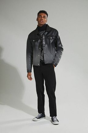 شلوار جین مشکی مردانه پاچه تنگ Forever 21 - کد 940836673