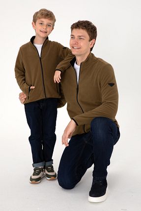 سوئیشرت خاکی مردانه ساده U.S. Polo Assn. - کد 860693854
