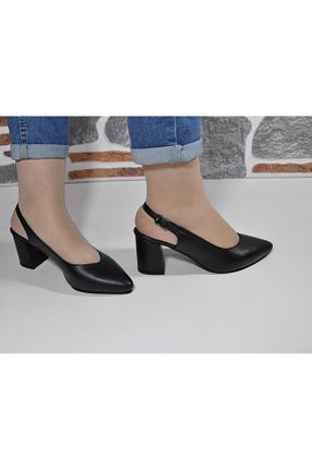 صندل مشکی زنانه پاشنه ضخیم Yağız - کد 940830424