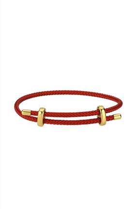 دستبند استیل (فولاد) قرمز زنانه استیل (فولاد) Vi store - کد 940835351