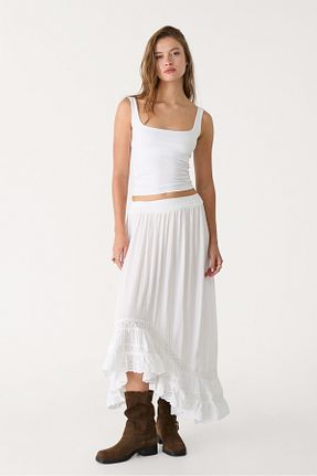 تیشرت سفید زنانه اسلیم فیت Stradivarius - کد 940829218