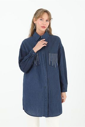 پیراهن آبی زنانه رگولار Puane - کد 940894847