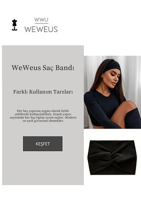 تاج مشکی زنانه Weweus - کد 940891657