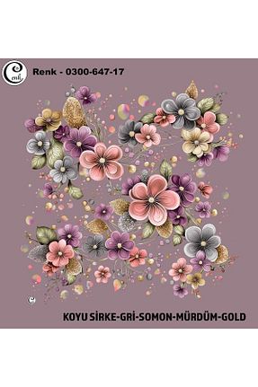 روسری رنگی پنبه ای Cenk - کد 940899367