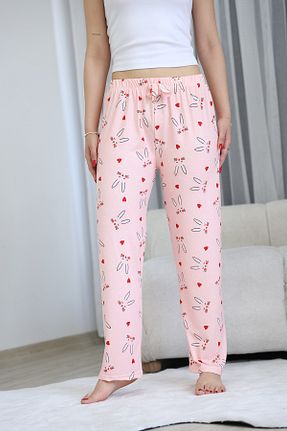 پائین تنه راحتی صورتی زنانه پنبه - پلی استر - الاستین Arvin Pijama - کد 940841799