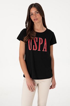 تیشرت مشکی زنانه رگولار U.S. Polo Assn. - کد 940860692